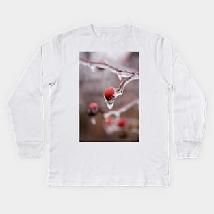 Frozen briar berries Kids Long Sleeve T-Shirt